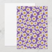 Ditsy daisy flowers kaart (Voorkant / Achterkant)