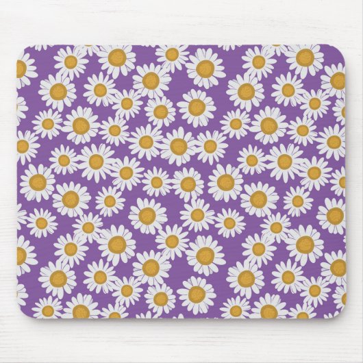 Ditsy daisy flowers muismat (Voorkant)