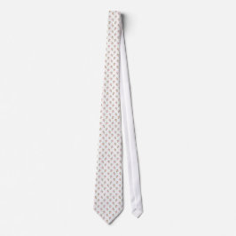 Ditsy Dog Roos Polka Style Chic Unisex Necktie Stropdas