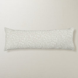 Ditsy Dots Patroon - Wit op Beige Lichaamskussen
