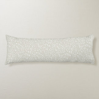 Ditsy Dots Patroon - Wit op Beige Lichaamskussen
