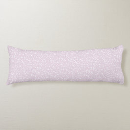 Ditsy Dots Patroon - Wit op Stof Roze Lichaamskussen
