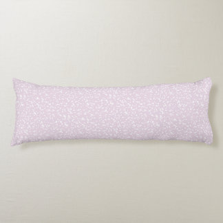 Ditsy Dots Patroon - Wit op Stof Roze Lichaamskussen