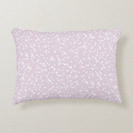 Ditsy Dots Pattern - White on Dusty Pink Accent Kussen