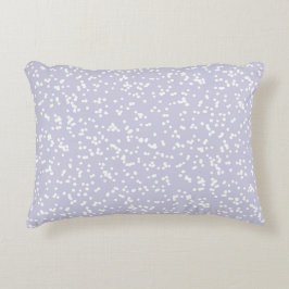 Ditsy Dots Pattern - White on Dusty Purple Accent Kussen