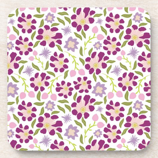 Ditsy floral bier onderzetter (Voorkant)