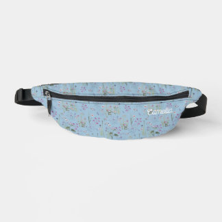Ditsy FLoral Blue Travel Waist Crossbody Heuptasje