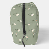 Ditsy Floral Boho Wildflower Sage Green Name Toilettasje (Rechts)