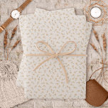 Ditsy Floral - Earthtone roest op wit cement Inpakpapier Vel<br><div class="desc">Ditsy floral in verschillende tinten rustige aardtoonschaduw op een witte cementachtergrond. Andere beschikbare kleurwegen.</div>