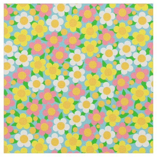 Ditsy Floral Fabric Stof (Close Up)