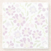 Ditsy floral glazen onderzetter (Achterkant)