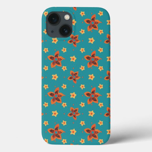 Ditsy Floral op Blauwgroen Samsung Galaxy Note 4 H Case-Mate iPhone Case (Achterkant)