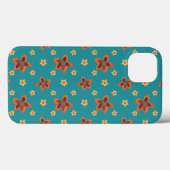 Ditsy Floral op Blauwgroen Samsung Galaxy Note 4 H Case-Mate iPhone Case (Achterkant (horizontaal))