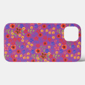 Ditsy Floral op Magenta Samsung Galaxy Note 4 Hoes (Achterkant (horizontaal))