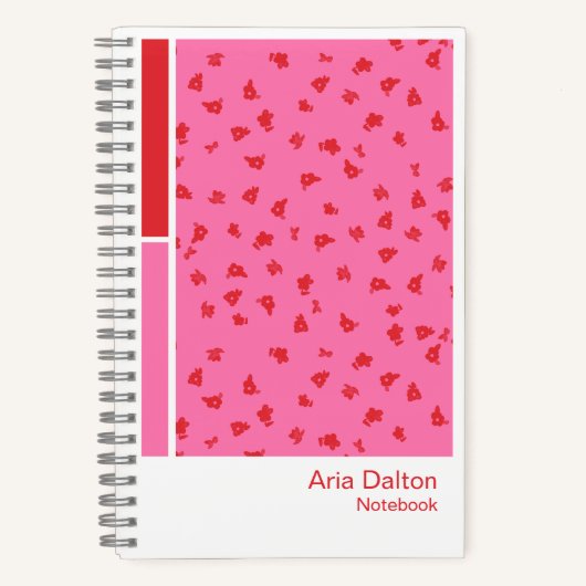Ditsy Floral Vertical Palette Notebook Notitieboek (Voorkant)