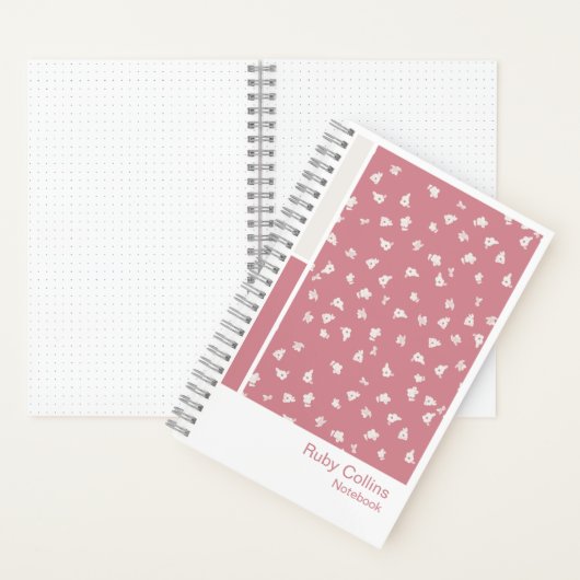 Ditsy Floral Vertical Palette Notebook Notitieboek (Binnen)