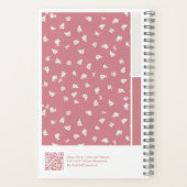 Ditsy Floral Vertical Palette Notebook Notitieboek (Achterkant)