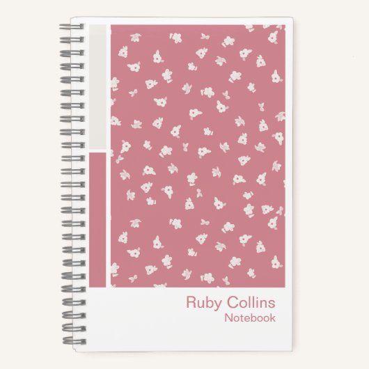 Ditsy Floral Vertical Palette Notebook Notitieboek (Voorkant)