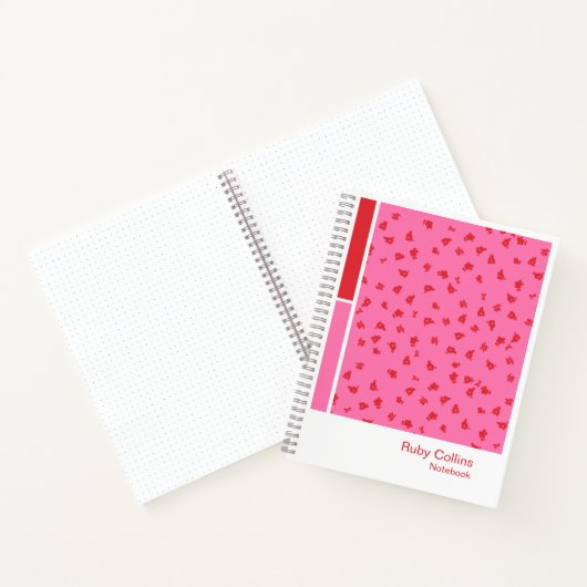 Ditsy Floral Vertical Palette Notebook Notitieboek (Binnen)