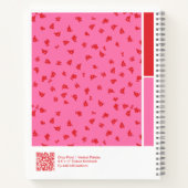 Ditsy Floral Vertical Palette Notebook Notitieboek (Achterkant)