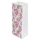 Ditsy floral wijn cadeautas (Achterkant Gekanteld)