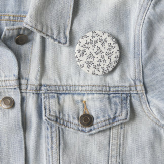 Ditsy Florals in Grey Ronde Button 5,7 Cm
