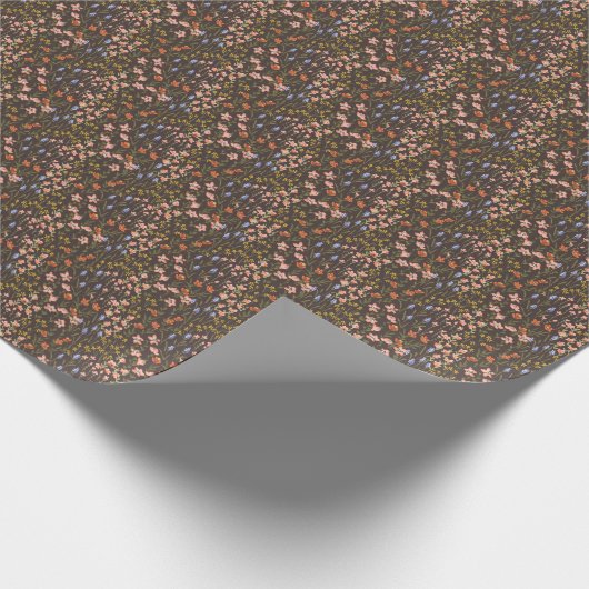 Ditsy Flowers: Mille-Fleur patroon Cadeaupapier (Hoek)