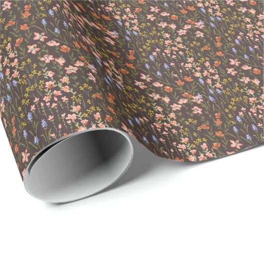 Ditsy Flowers: Mille-Fleur patroon Cadeaupapier (Rol Hoek)