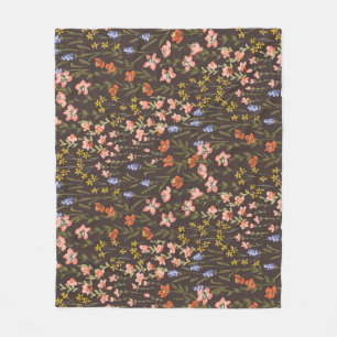Ditsy Flowers: Mille-Fleur patroon Fleece Deken