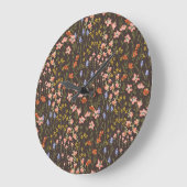 Ditsy Flowers: Mille-Fleur patroon Grote Klok (Hoek)