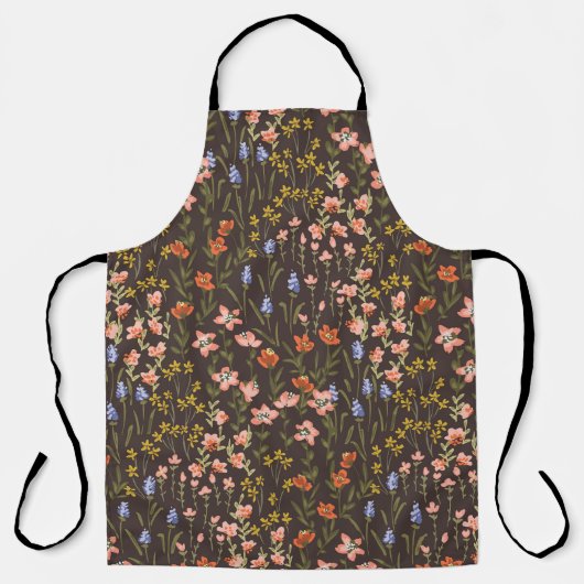 Ditsy Flowers: Mille-Fleur patroon Schort (Voorkant)