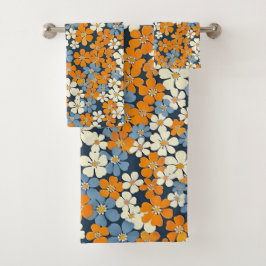 Ditsy Flowers Pattern Bad Handdoek