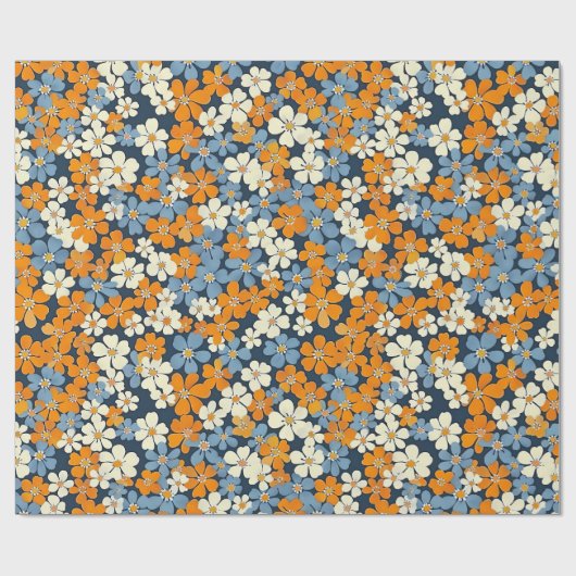 Ditsy Flowers Pattern Cadeaupapier (Vlak)