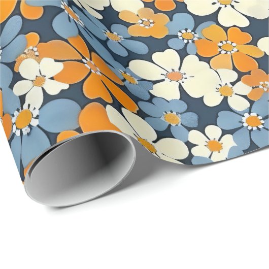 Ditsy Flowers Pattern Cadeaupapier (Rol Hoek)