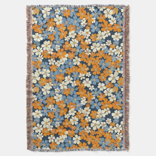 Ditsy Flowers Pattern Deken (Voorkant Verticaal)