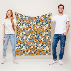Ditsy Flowers Pattern Fleece Deken