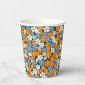 Ditsy Flowers Pattern Papieren Bekers (Links)