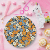Ditsy Flowers Pattern Papieren Bordje (Feest)
