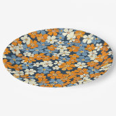 Ditsy Flowers Pattern Papieren Bordje (Gekanteld)