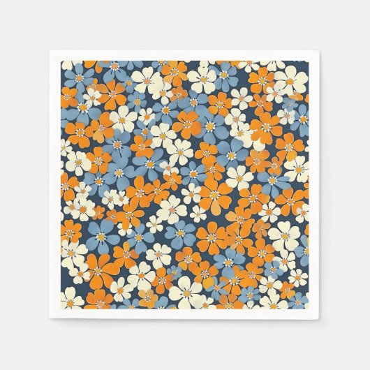 Ditsy Flowers Pattern Servet (Voorkant)