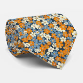 Ditsy Flowers Pattern Stropdas (Opgerold)