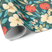 Ditsy fruit - appelbloesems cadeaupapier (Rol Hoek)