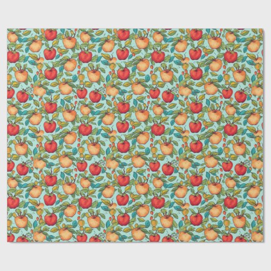 Ditsy fruit - Appels Cadeaupapier (Vlak)