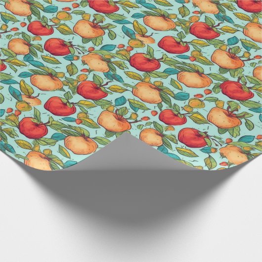 Ditsy fruit - Appels Cadeaupapier (Hoek)