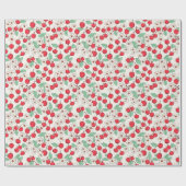 Ditsy fruit - Kersen Cadeaupapier (Vlak)