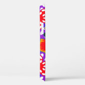 Ditsy leuke florale naadloze patronen in wit, rood Case-Mate iPhone case (Achterkant / Rechts)