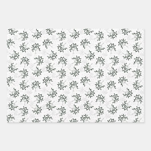 Ditsy Mistletoe Wrapping Paper (Voorkant 2)