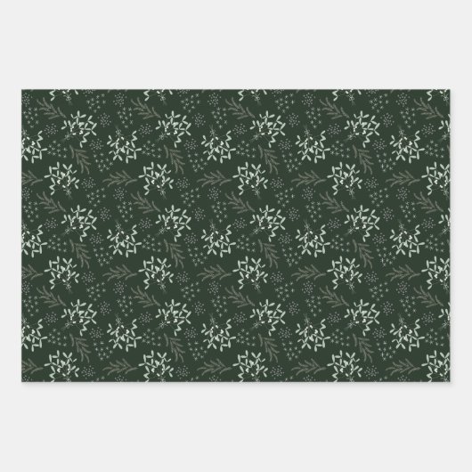 Ditsy Mistletoe Wrapping Paper (Voorkant)