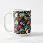 Ditsy naadloze bloemen Patroon-13554 Koffiemok (Links)