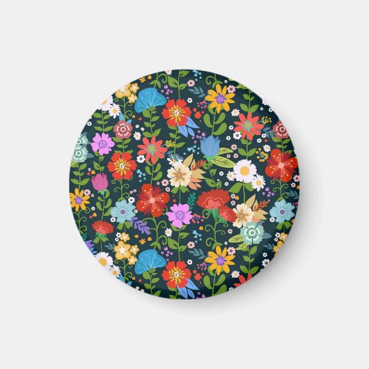 Ditsy naadloze bloemen Patroon-13554 Magneet (Voorkant)